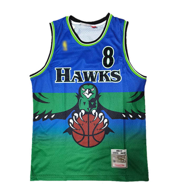 Atlanta Hawks 8 Steve Smith Retro Green NBA Jersey 6844517
