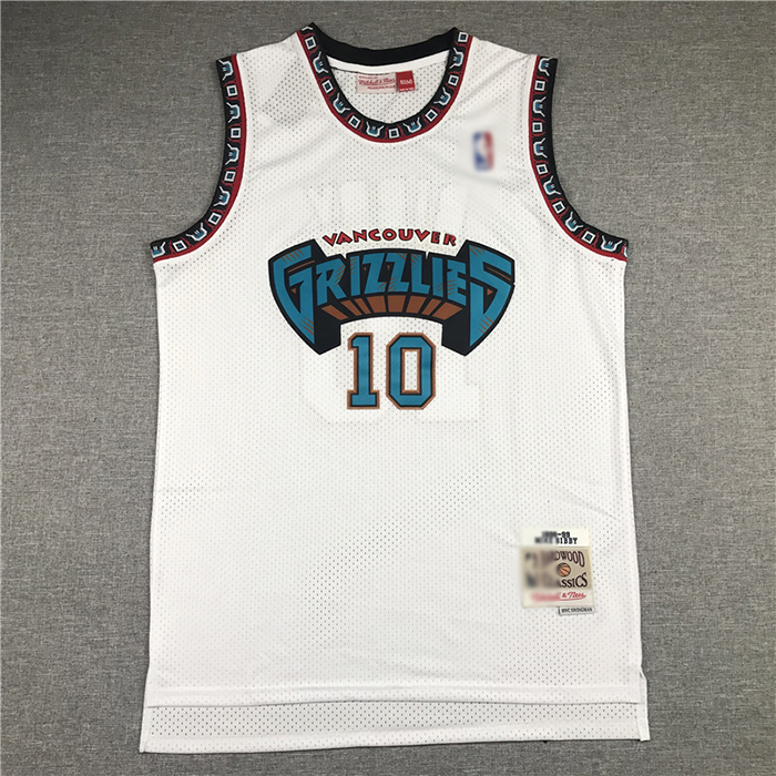 Memphis Grizzlies 10 White Retro NBA Jersey 6013777