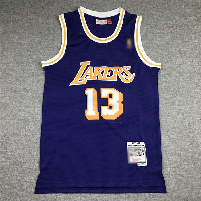 Los Angeles Lakers 13 Purple Retro NBA Jersey 2996814