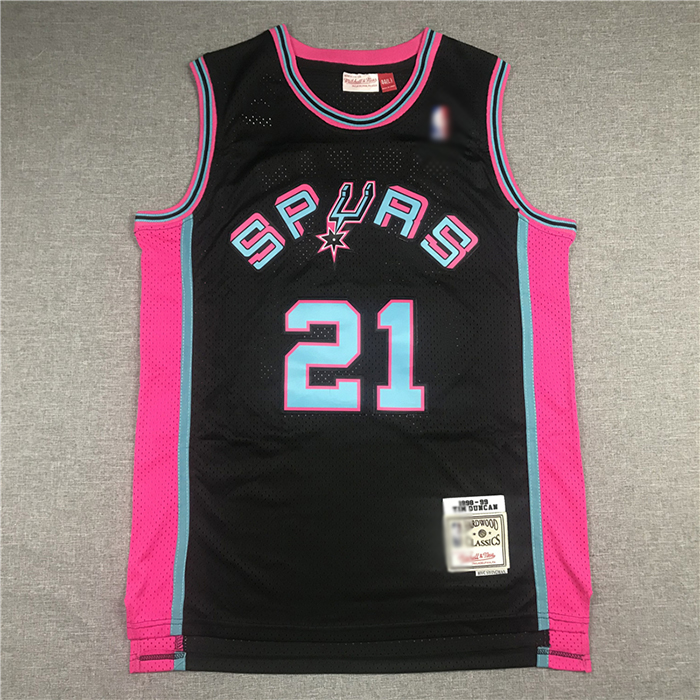 San Antonio Spurs 21 Black Retro NBA Jersey 1222492