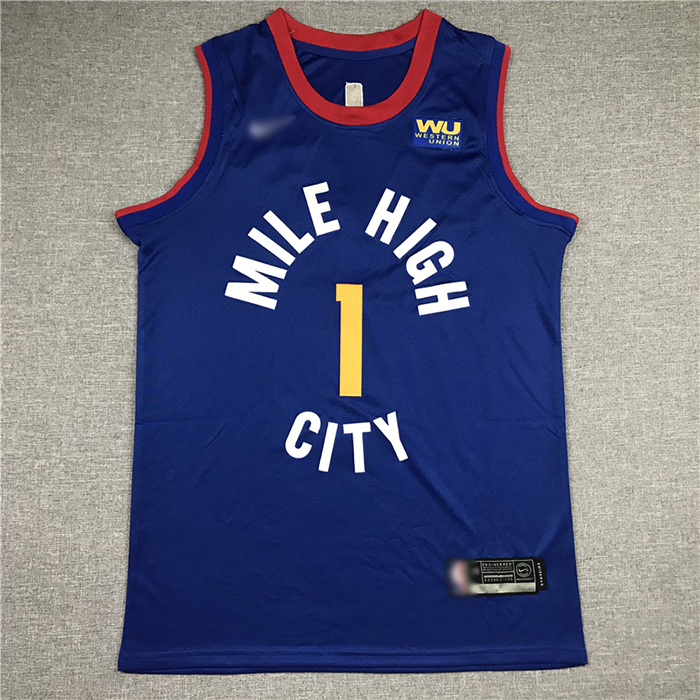 Denver Nuggets 1 Blue NBA Jersey 2048578
