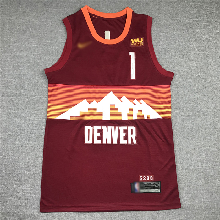 Denver Nuggets 1 Red City Edition NBA Jersey 4510609