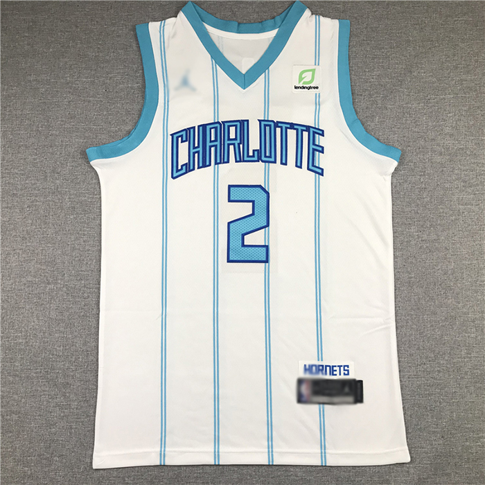 Charlotte Hornets 2 White NBA Jersey 3632572