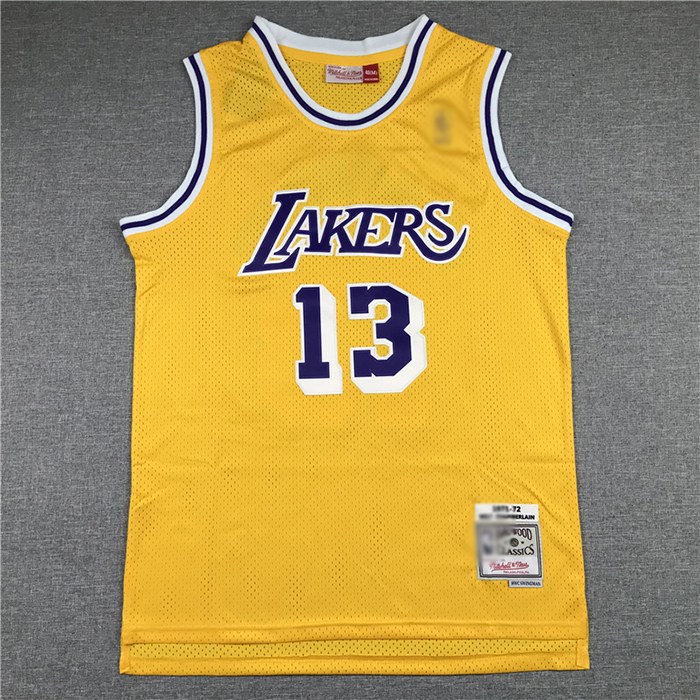 Los Angeles Lakers 13 Yellow Retro NBA Jersey 5685014