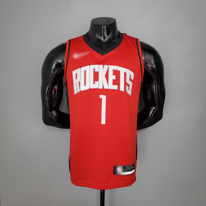 2021 McGRADY 1 Houston Rockets Red NBA Jersey 6924360