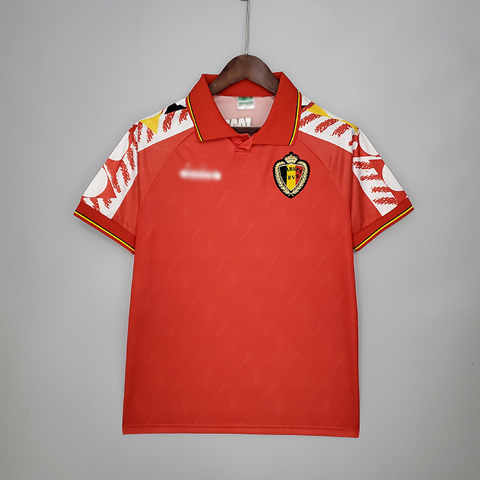 Retro 1995 Belgium home Jersey version short sleeve 354745