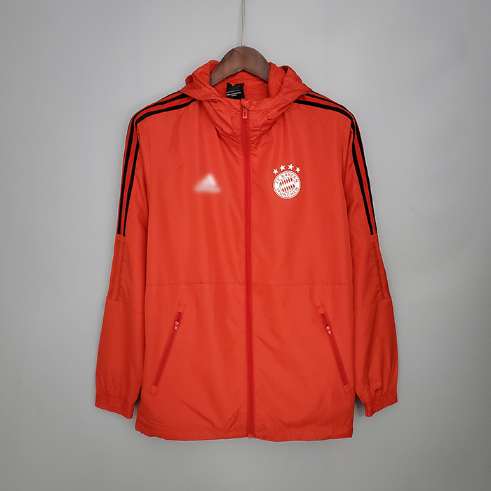 2021 Windbreaker Hooded Bayern Red Long sleeve jacket 9361764