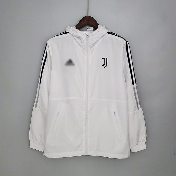 2021 Windbreaker Hooded Juventus White Long sleeve jacket 9085291