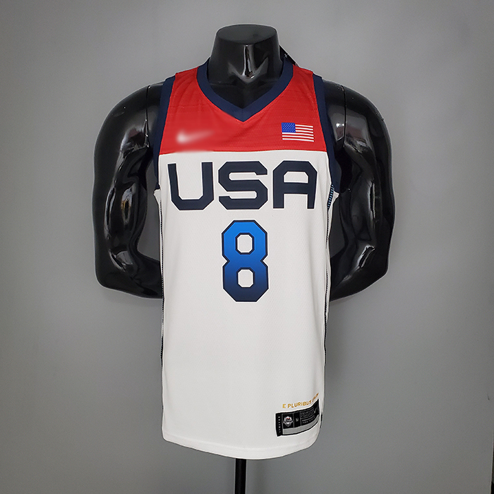 2021 Olympic Games MIDDLETON 8 USA Team USA White Red NBA Jersey 1558259