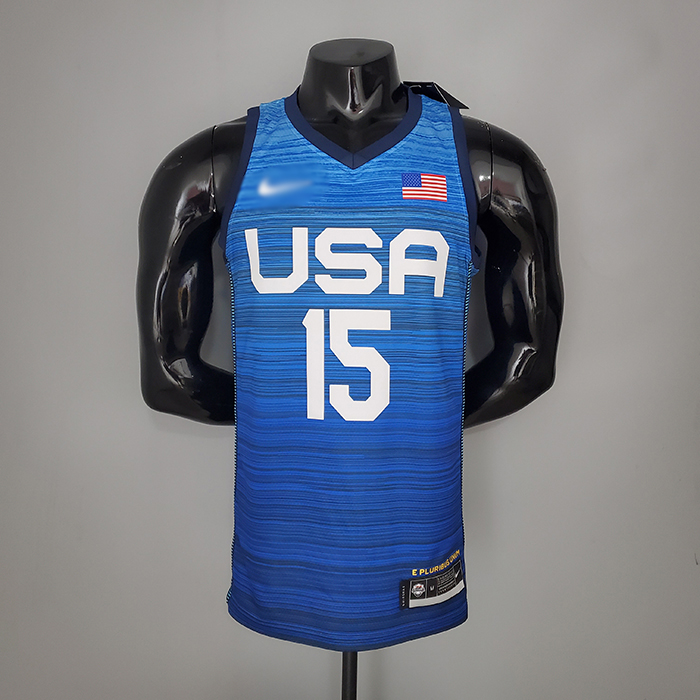 2021 Olympics BOOKER 15 USA Team USA Blue NBA Jersey 8132049