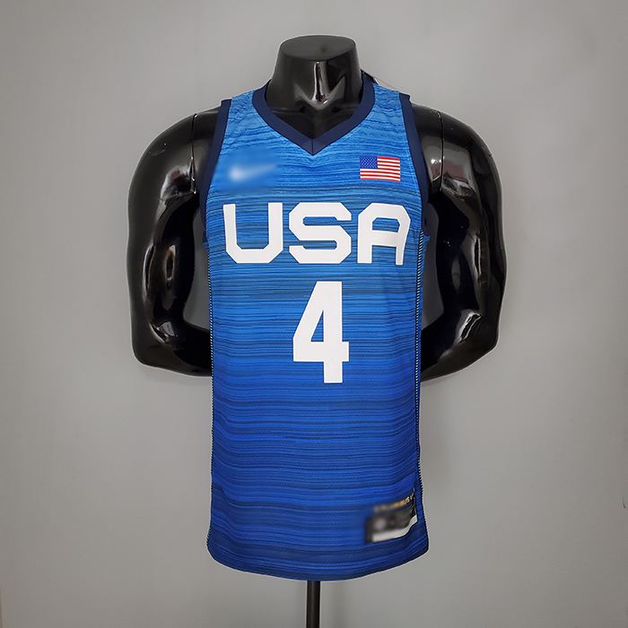 2021 Olympic Games BEAL 4 USA Team USA Blue NBA Jersey 553711