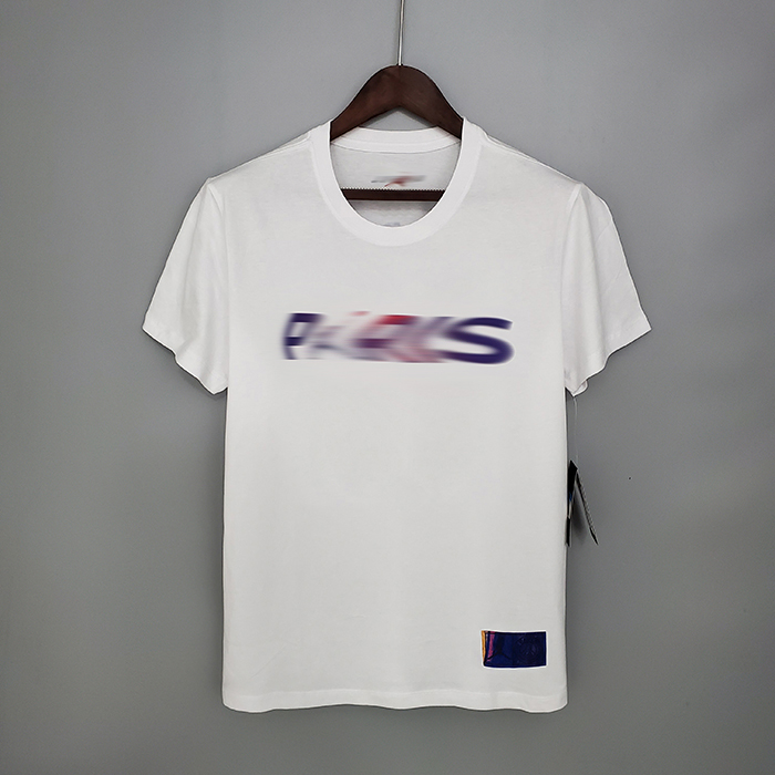 Paris Saint Germain PSG Short sleeve T shirt White 9152866