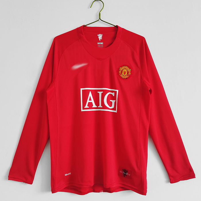 2007 08 Manchester United M U Home Jersey Long sleeve 8581167