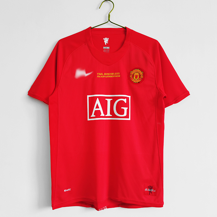 2007 08 Manchester United M U Home Jersey version short sleeve 557245