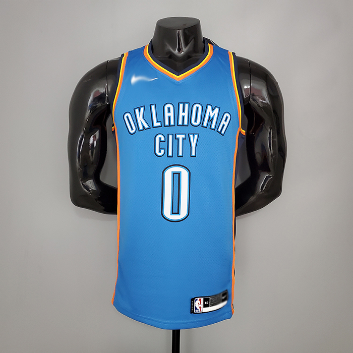 WESTBROOK#0 Thunder blue NBA Jersey-6321741