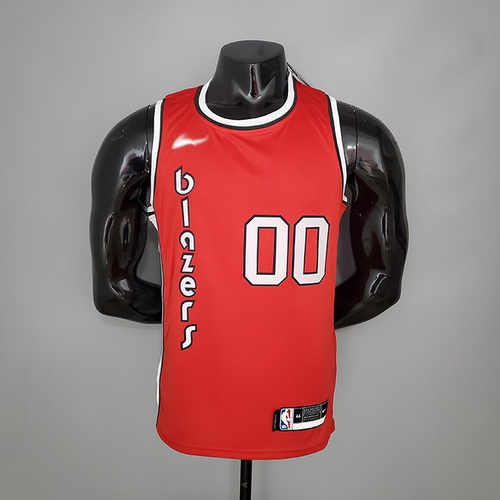 ANTHONY#00 Trail Blazers Retro Red NBA Jersey-4149276