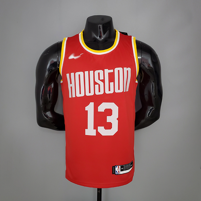 HARDEN#13 Rockets Retro Red NBA Jersey-3171775