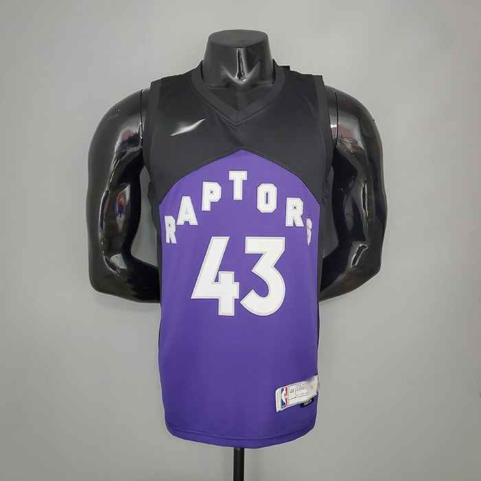 SIAKAM#43 2021 Raptors Bonus Edition Purple and Black NBA Jersey-4630305
