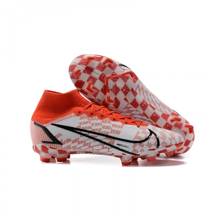 Superfly 8 Elite FG Soccer Shoes Red White-7634459