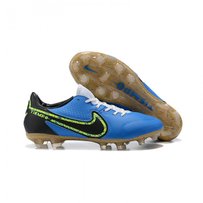 Tiempo Legend 9 FG Soccer Shoes Blue Black-6141444