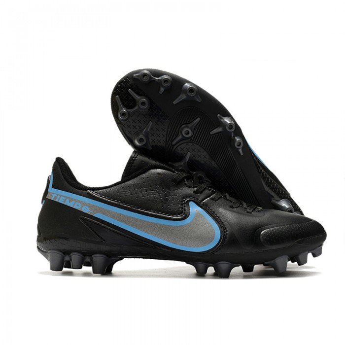 Tiempo Legend 9 AG Soccer Shoes Black Blue-7648858