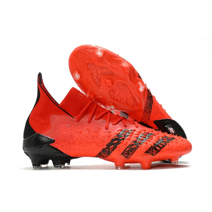 Predator Freak .1 FG Soccer Shoes Red Black-5884595