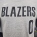 Portland Trail Blazers #0 Short sleeve T-shirt Gray-5735007