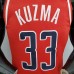75th Anniversary Kuzma #33 Washington Wizards Red White and Blue NBA Jersey-7349125