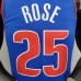 75th Anniversary Rose #25 Detroit Pistons Blue NBA Jersey-5413054