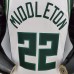 2022 Middleton #22 Milwaukee Bucks White NBA Jersey-412137