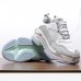 Balenciaga Triple S Sneaker 17FW ins Running Shoes-Gray/White-4437073