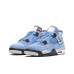 Air Jordan 4 AJ4 Retro High Running Shoes-Blue/Gray-8174886
