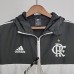2022 Flamengo Hooded Windbreaker Black White Blue jacket Windbreaker-4211738