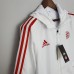 2022 Bayern Munich Hooded Windbreaker White jacket Windbreaker-4866496