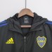 2022 Boca Juniors Hooded Windbreaker Black jacket Windbreaker-161036