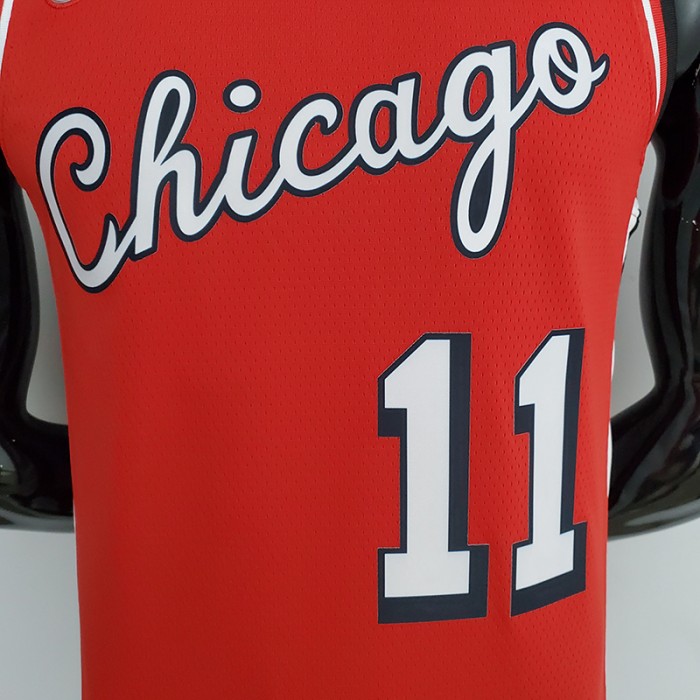 75th Anniversary 2022 Season Chicago Bulls DeROZAN#11 City Edition Red ...