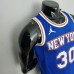 75th Anniversary Randle #30 New York Knicks Jordan Limited Blue NBA Jersey-590651
