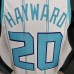 75th Anniversary Hayward #20 Charlotte Hornets White NBA Jersey-8824787