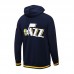 NBA Utah Jazz Navy Blue Hooded Jacket Kit (Top + Pant)-5310610