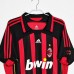 2006/07 Retro AC Milan Home Red Black Jersey version short sleeve-7345629