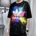 Fashion Summer Short sleeve T-shirt-Black-7818700