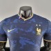 2022 World Cup National Team France Special Edition Blue Black Jersey version short sleeve (player version )-9651852