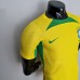 2022 World Cup National Team Brazil Training Suit Yellow Jersey version short sleeve (player version )-1237778