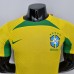 2022 World Cup National Team Brazil Training Suit Yellow Jersey version short sleeve (player version )-1237778