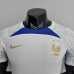 2022 World Cup National Team France Training Suit White Jersey version short sleeve (player version )-6877115