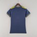 2022 World Cup National Team Wales Woman Navy Blue Jersey version short sleeve-9806113