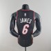 75th Anniversary Miami Heat JAMES #6 black NBA Jersey-8427709