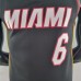 75th Anniversary Miami Heat JAMES #6 black NBA Jersey-8427709