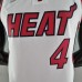 75th Anniversary Miami Heat OLADIPO#4 White NBA Jersey-9831784
