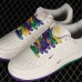 Air Force 1'07 Low Running Shoes-White/Purple-2362943